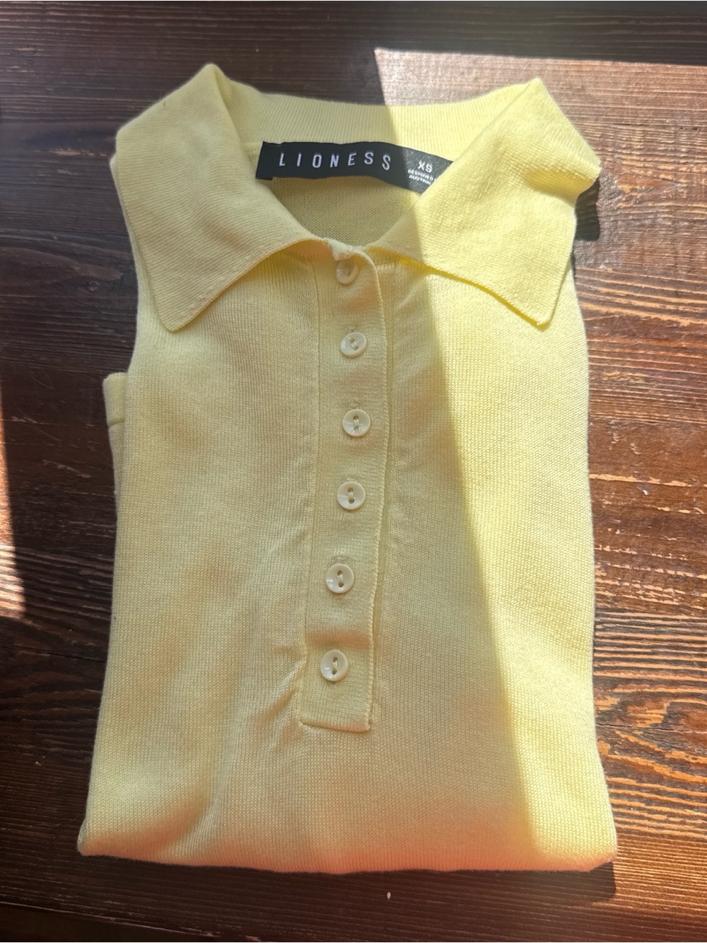 Lioness Girls Yellow Short-Sleeve Polo Top